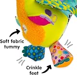LAMAZE Flip Flap Dragon Clip On Pram Baby Toy 0-6 Months Sensory view 4