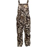 HOT SHOT Youth Insulated Camo Bib, Comfortable Kids Hunting Clothes, Adjustable Insulated Hunting Overalls with Zippers