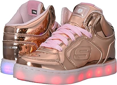 rose gold light up sketchers