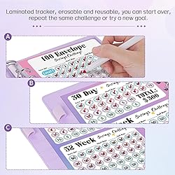 Sooez 100 Envelopes Money Saving Challenge, Savings