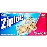 Ziplock Snack Bags, 90 Count