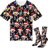 Custom T Shirt for Men Women Personalized Funny Face Shirt with Faces on Them Customized Unisex T-Shirt Design Your Own