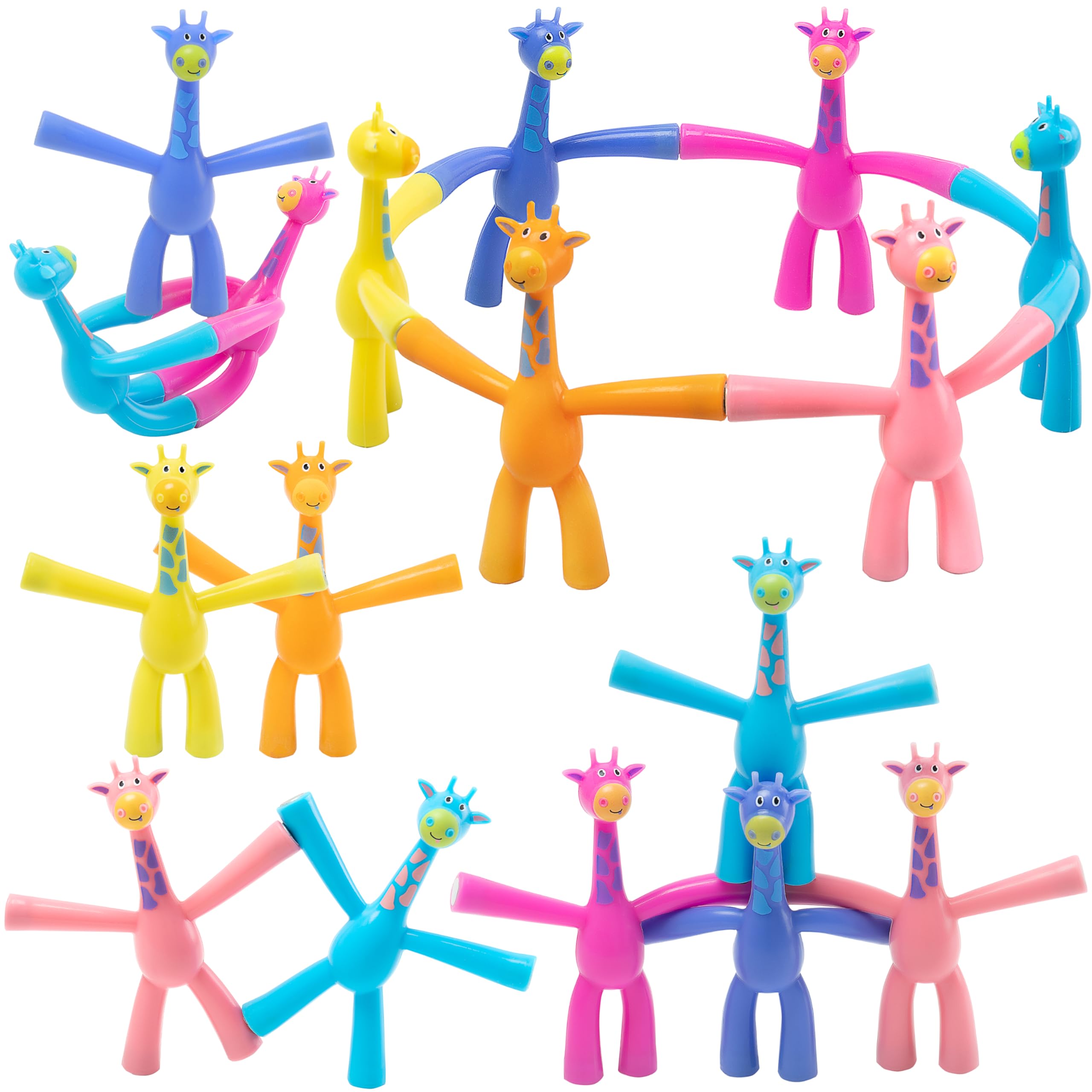 Photo 1 of 12 PCS Magnet Men Fidget Toys for Kids - Humanoid Magnetic People Toy Games, Cute Giraffe Fridge Office Magnets Educational Sensory Toys Fun Quiet Travel Toys Games for Classroom Boys(Solid Style)