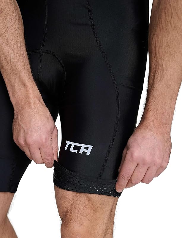 Culotte con Tirantes Hombre Acolchado – Pantalón Corto Ciclismo con Bolsillos Laterales – Tejido Secado Rápido Carretera, Gravel y MTB - Negro, L