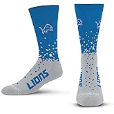 For Bare Feet - Officially Licensed NFL Spray Zone Crew Socks Men's Size Large 10-13