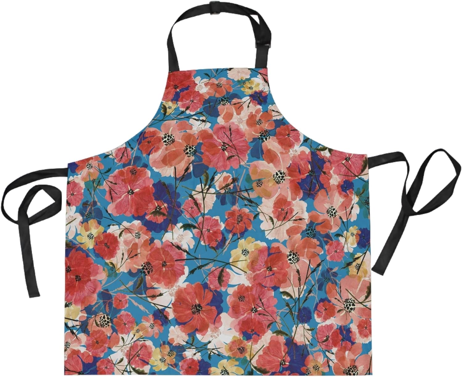 YKMustwin 2 Pockets Aprons for Women Man Abstract Art
