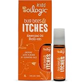 Oilogic Kids Bug Bite Itch Essential Oil Roll-On - Soothes &amp; Calms | Gentle 100% Pure Essential Oils for Soothing Skin - Gentle, Kids-Safe Formula for Toddlers &amp; Children, Indoor &amp; Outdoor Use