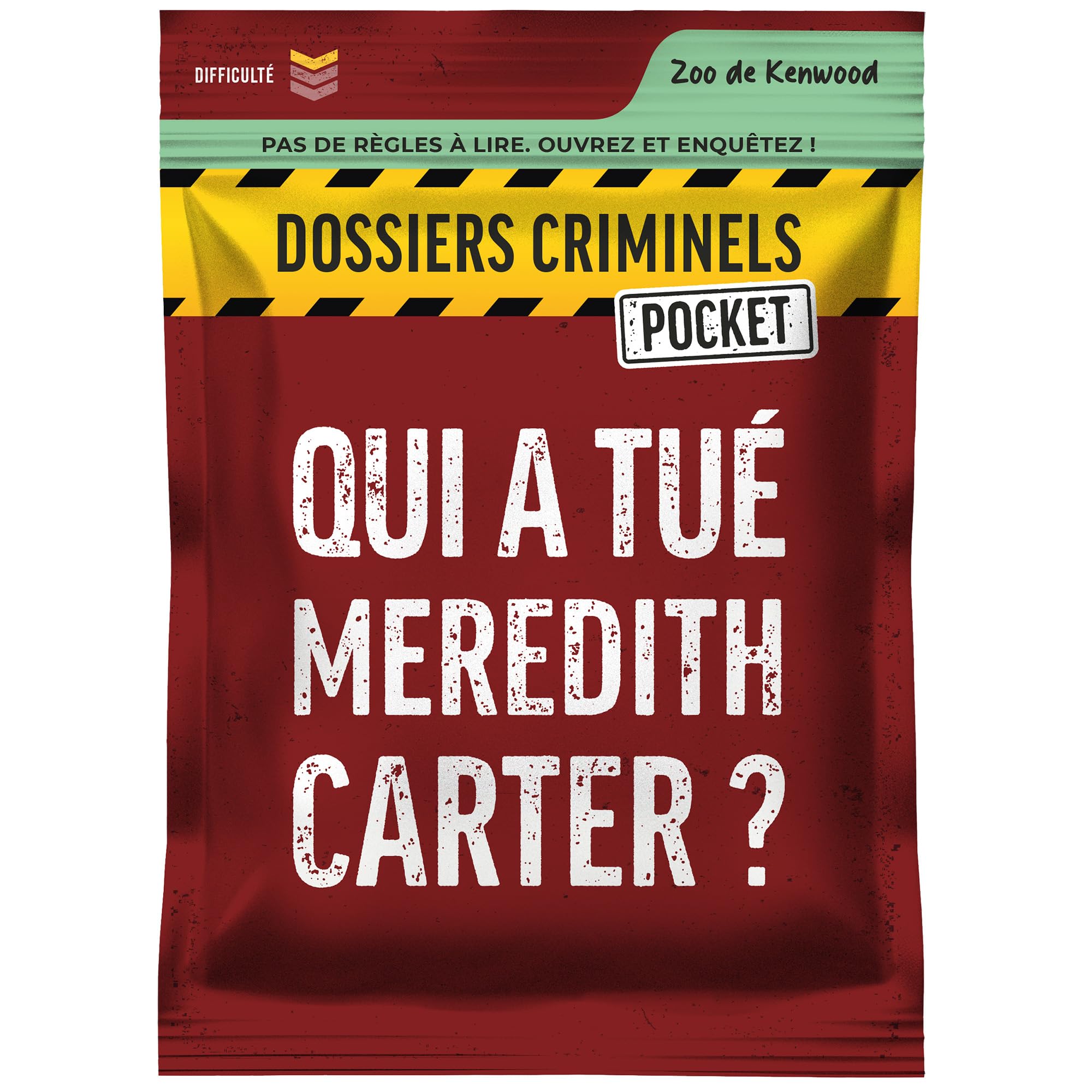 Platonia Games Pocket Criminal Records - Who Killed Meredith Carter's Murder in a Zoo in Canada - New Concept - Pocket Investigation Game - With Family or Friends - 1-6 Players - 45 Min