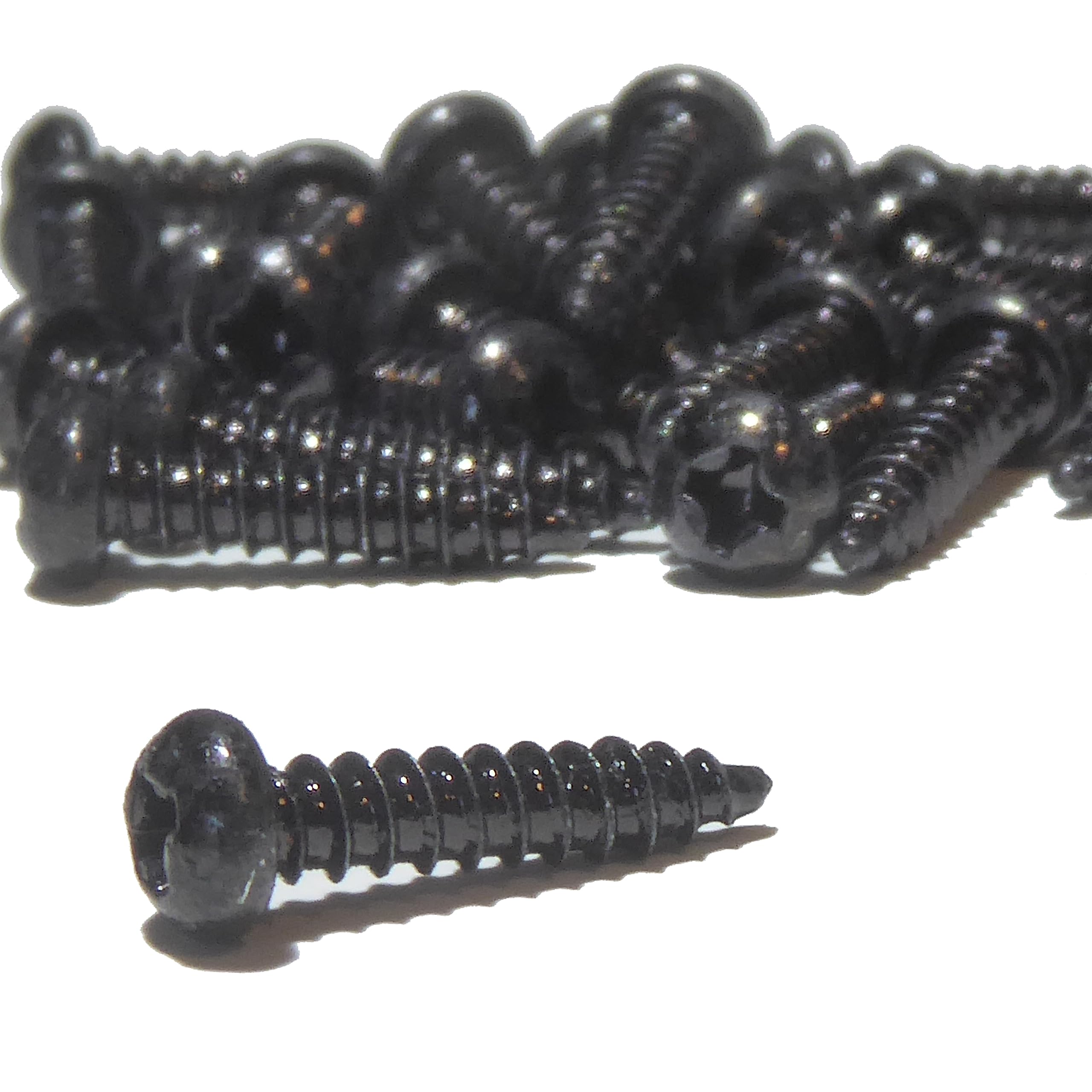 100 Black Guitar Machine Head Screws small DIY model making screws