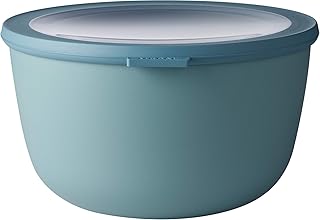 Mepal Multischüssel Cirqula rund Green – 3000 ml Inhalt – mit abnehmbarem Deckel – bruchfestes Material-auslaufsicher – tiefkühlgeeignet-spülmaschinengeeignet, PP/TPE, Nordic Grün