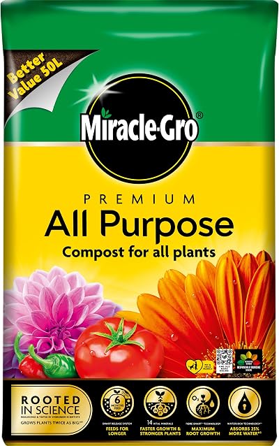 Miracle-Gro Premium All Purpose Compost 50L Yellow Bag
