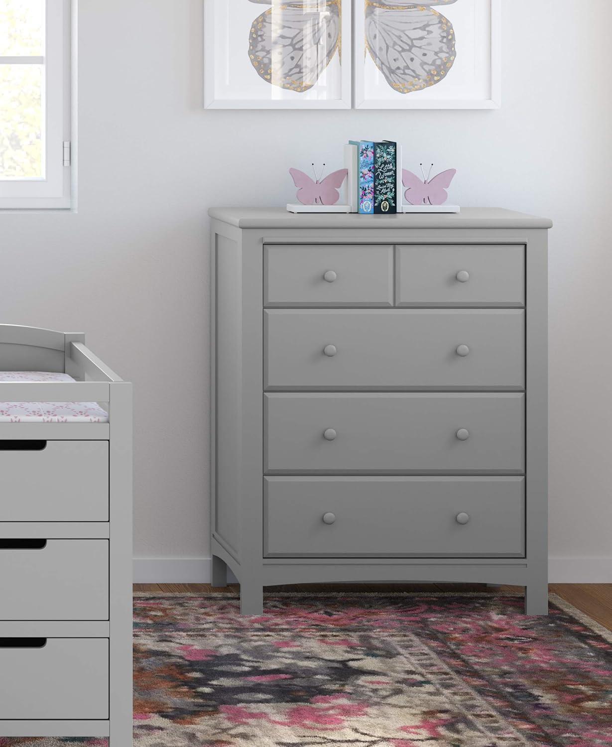 graco pebble gray 6 drawer dresser