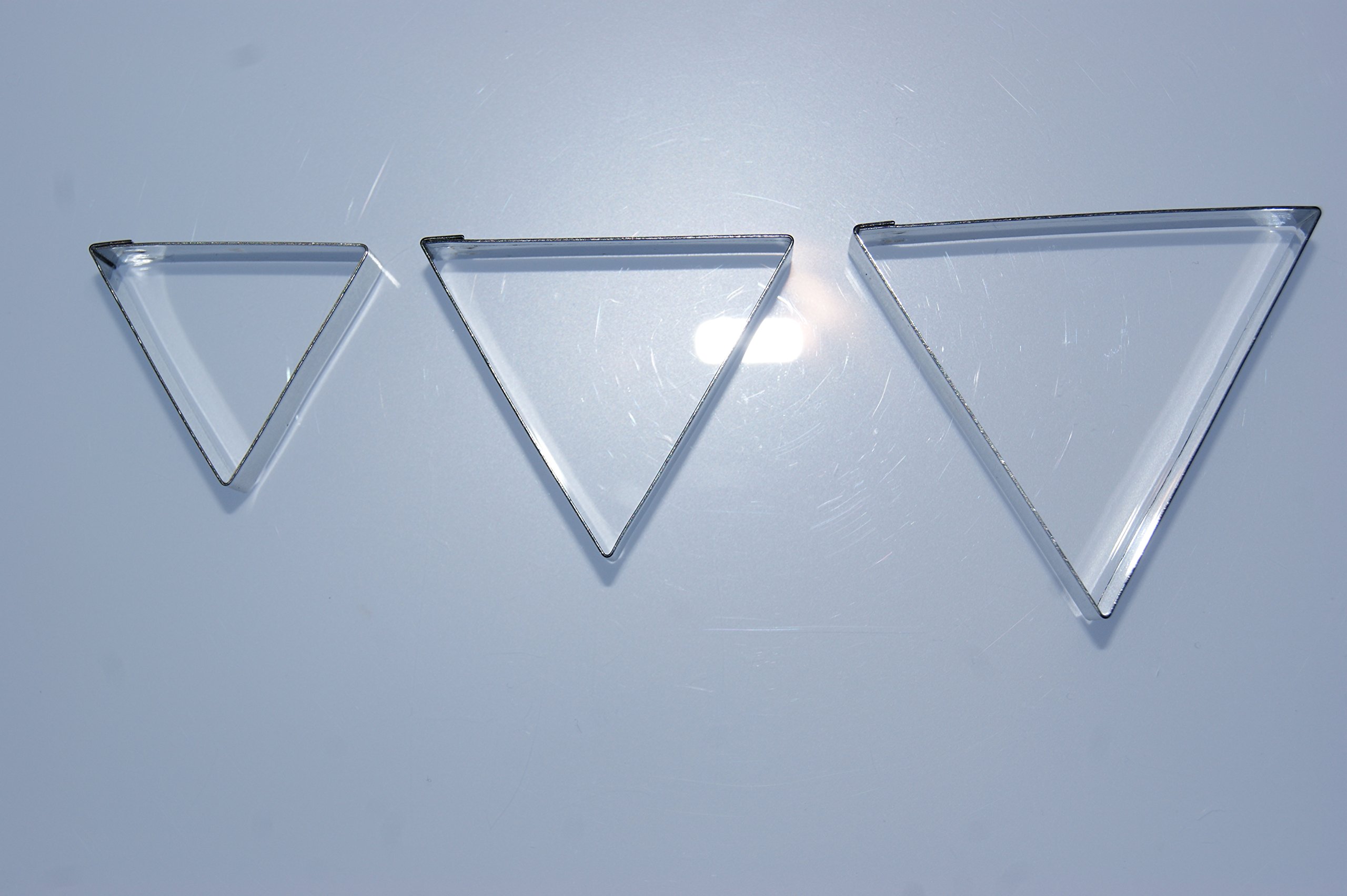 Triangle Cutter Set (30/40/50mm) - Stainless Steel Sugarcraft Cutter