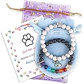 PSZEZNZ Pet Dog Cat Memorial Gifts Rainbow Bridge Bracelet for Beloved, Loss Sympathy Jewelry Gift Bracelets,personalized memorial gifts