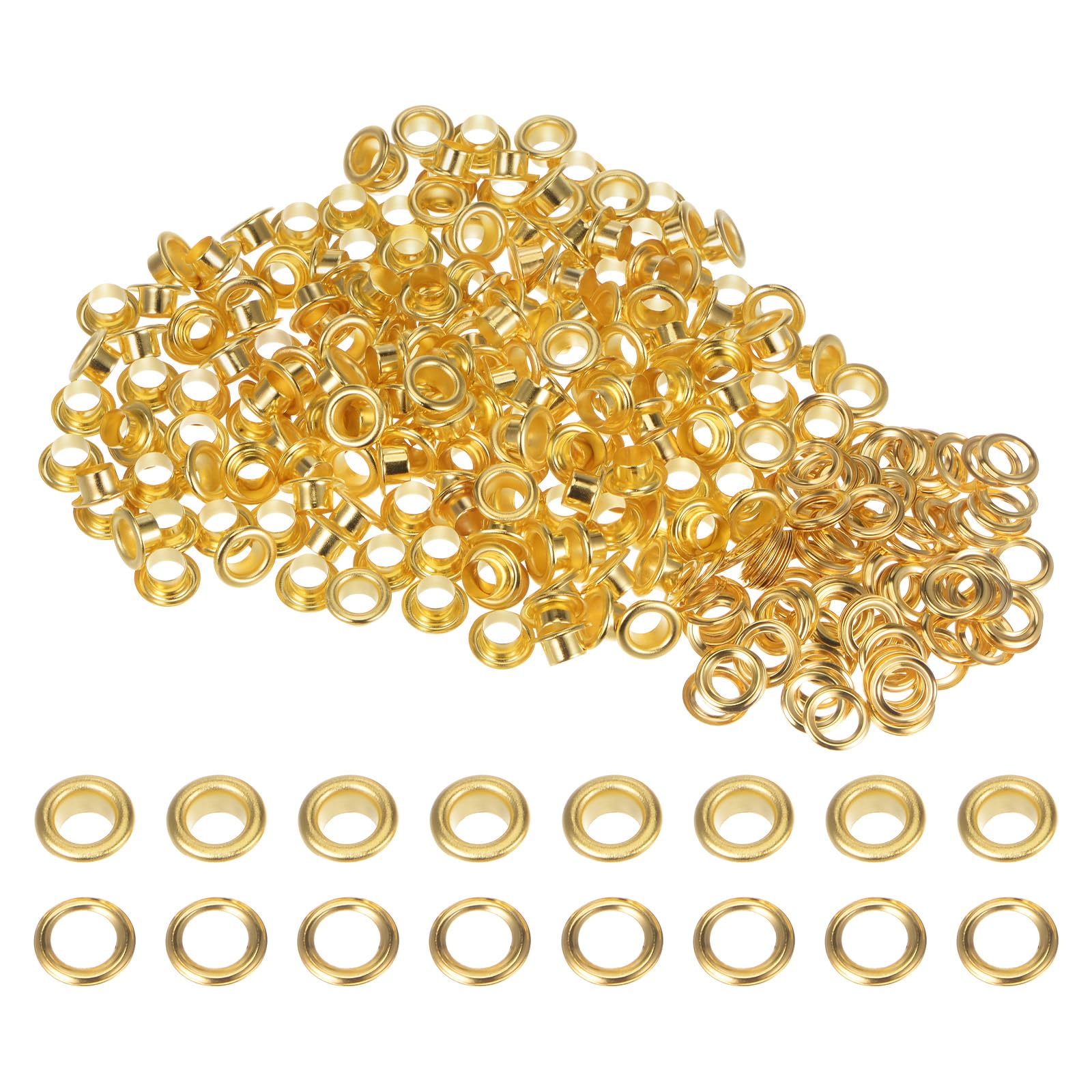 HARFINGTON 200 Set Color Round Grommets 6mm