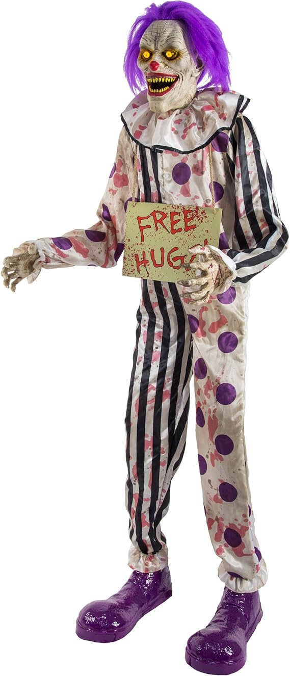 Amazon Com 6 Ft Hugz The Clown Animatronic Toys Games