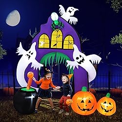 Tangkula 9 FT Tall Halloween Inflatable Castle