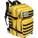QT&QY 45L Military Tactical Backpacks Molle Army Assault Pack 3 Day Bug Out Bag Hiking Treeking Rucksack…