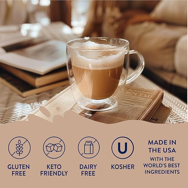 JORDAN’S SKINNY MIXES SUGAR FREE COFFEE SYRUP, CHAI COFFEE FLAVORING SYRUP, ZERO CALORIE DRINK MIX, CHAI LATTES, BAKING, PROTEIN SHAKE OR COCKTAIL, DAIRY & GLUTEN FREE, KOSHER, 25.4 FL OZ