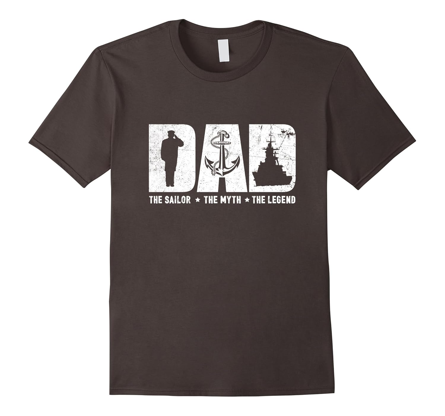 Mens Veteran DAD The Sailor The Myth The Legend T-shirt-anz