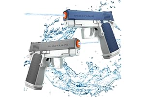 generic 2 Pack Water Guns Squirt Guns Water Soaker Gun Water Blaster for Summer Long Range Shooting Games Outdoor Toys Water Blaster Pistol for Kids Adults