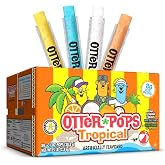 Otter Pops Freezer Pops, Tropical Variety Pack, 80 Count | 1 oz Freeze Pops, Four Zippy Flavors, Gluten Free, Fat Free, Bulk Frozen Treats Keep Freezer Stocked and Cool Down in Heat