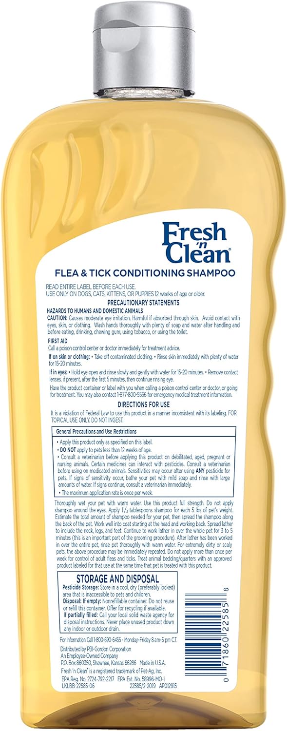 fresh n clean flea and tick shampoo
