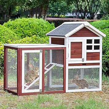 rabbit house with run