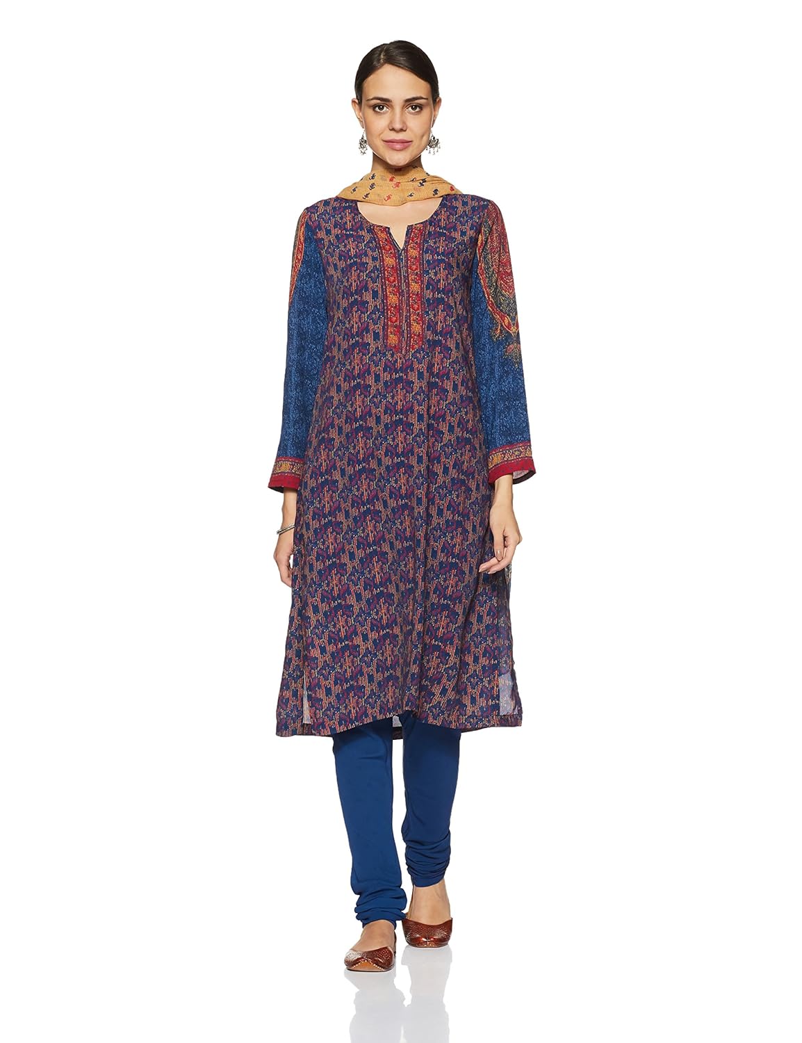 biba women's straight salwar suit