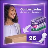 Always Discreet Incontinence Pads Women Normal 96 Per Pack 24 x 4 view 8