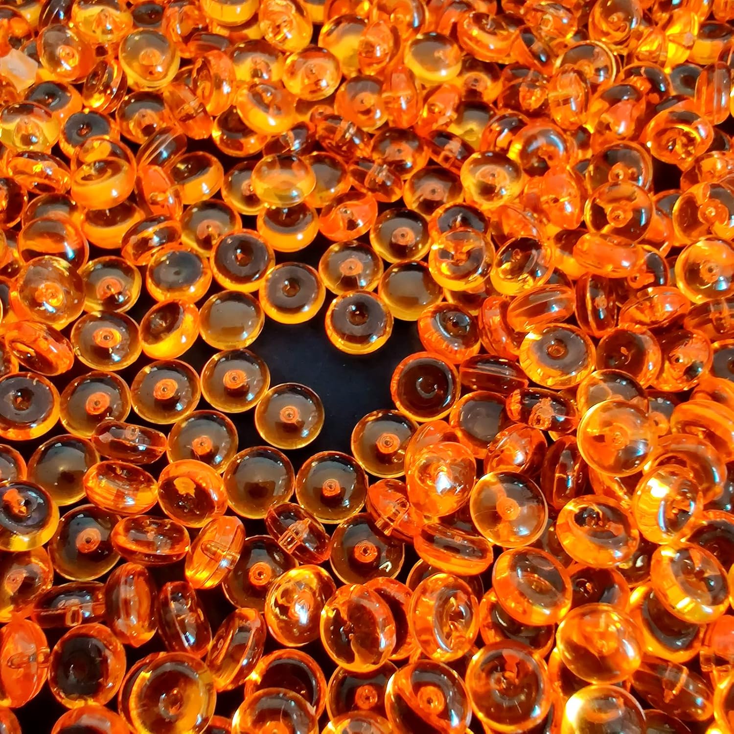 Vase Fillers - 5500 Pcs Orange Acrylic Mini Discs 0.28 Inch,Home & Kitchen Room Decoration Vase Fillers,Fish Bowl Bottom Decor,Slime Beads,Party Confetti,Floral Arrangement Centerpieces,Candle Holder Display