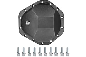 HKTE TOOLS&EQUIPMENT HKTE Differential Cover Rear Nodular Iron Hardcore Compatible with GM 14T 3/8" Bolts