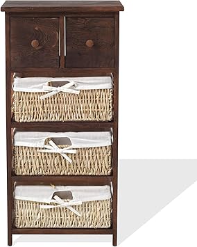 Rebecca Mobili Cabinet Chest Of Drawers Bedside Table 5 Drawers