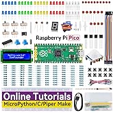 SunFounder Starter Kit for Raspberry Pi Pico with 40 Projects Online Tutorials, MicroPython C Piper Make Code, One-Stop Learning Electronics and Programming for Raspberry Pi Arduino Beginners Experts