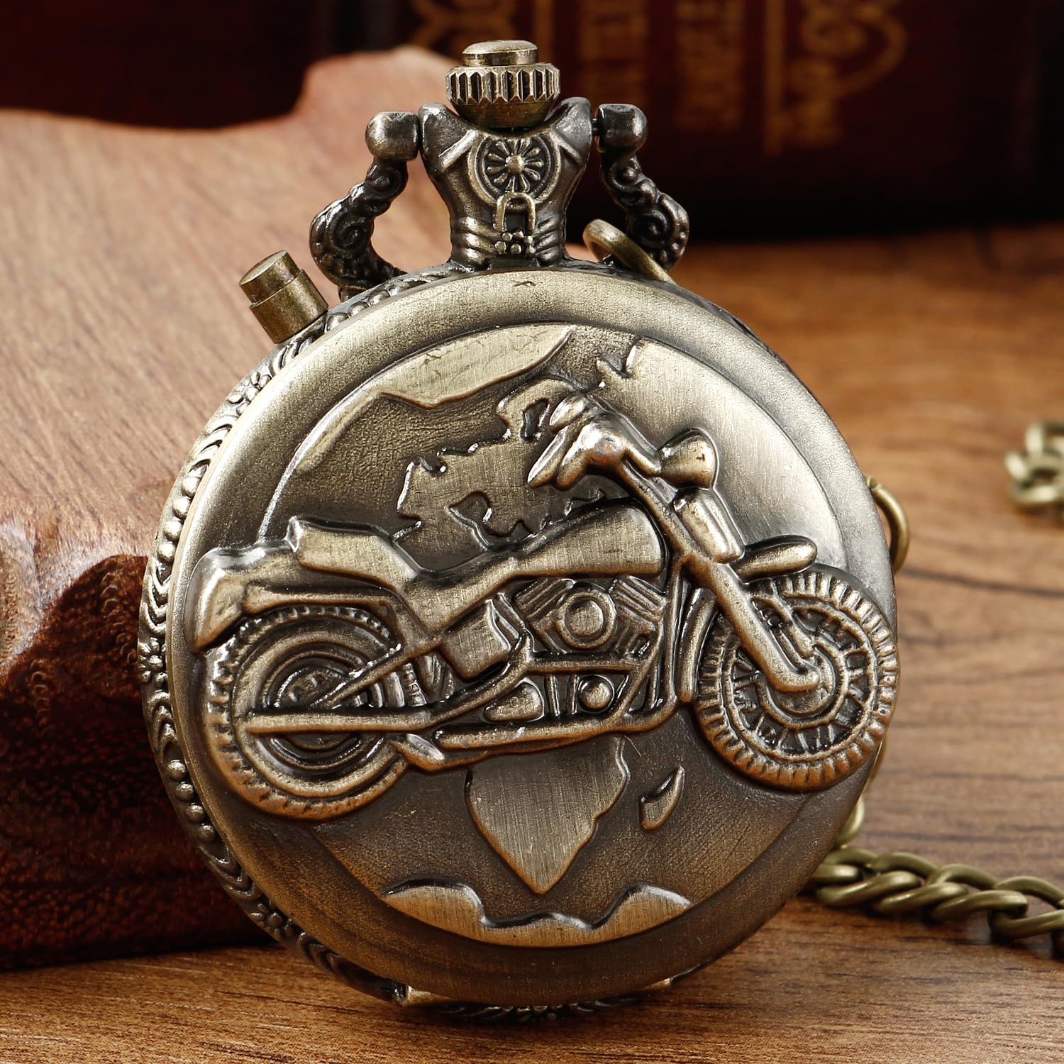 Pocket Watch with LED Lights, Creative Arabic Numeral Dial for Men's Pocket Watch