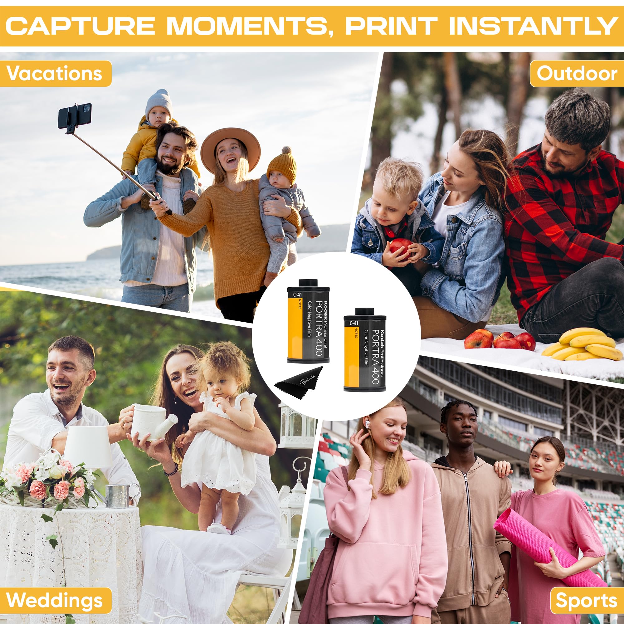 Kodak Portra 400 Film - 2 Pack of 36exp Rolls for 35mm Cameras