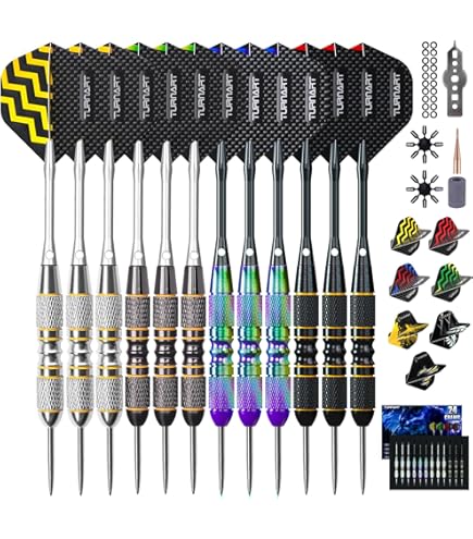Target Darts Luke Littler Brass Steel Tip Darts Set – 22G Steel