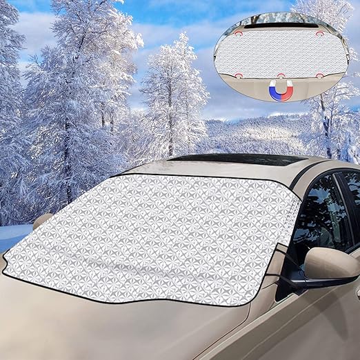 Amazon Fr Opamoo Couverture Pare Brise Voiture Pare Brise Soleil Repliable Universelle Pare Soleil Voiture Impermeable A L Eau Pare Poussiere De Voitur Anti Givre Glace Pluie Uv 183 145 112 Cm
