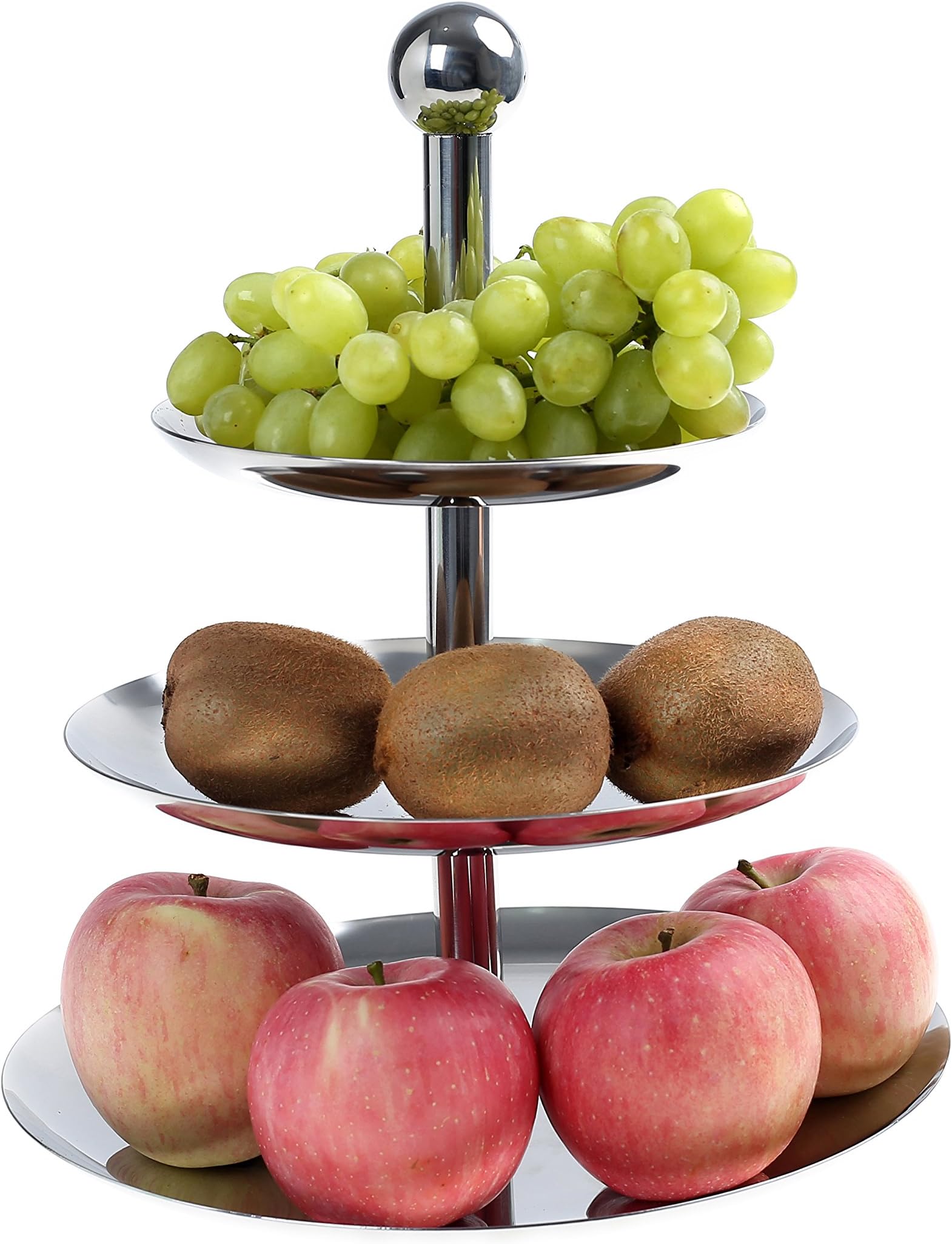 JumpTiger 3-Tier Stainless Steel Fruit Bowl
