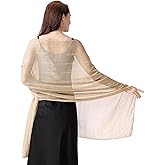 Ladiery Shawl Wraps for Women-Chiffon Shawl for Women Sparkly Rhinestones for Banquets, Weddings, and Formal Occasions.