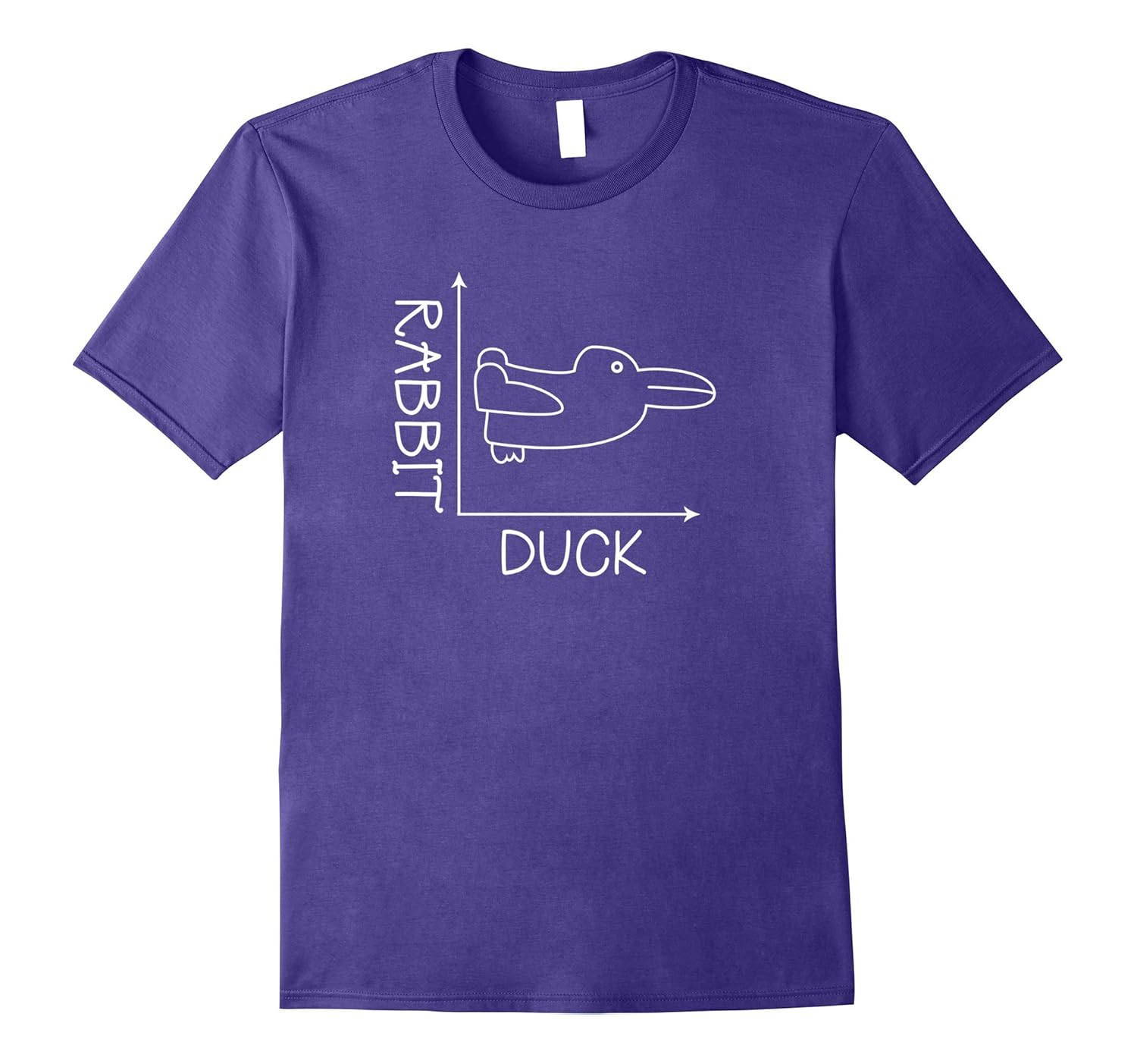 Fun Math Tee Shirt Duck Rabbit Graph-Rose