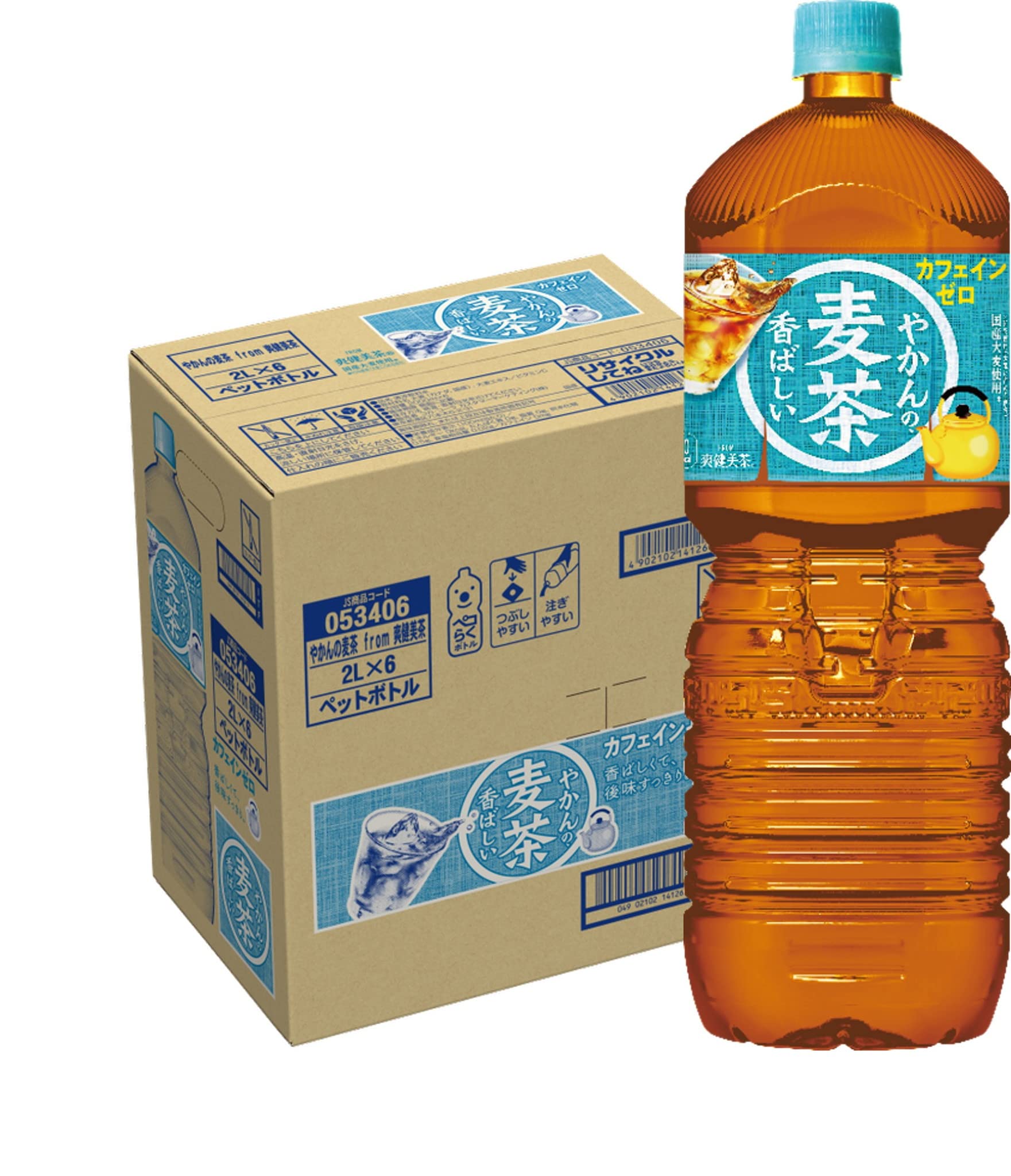 Coca-Cola やかんの麦茶 from 爽健美茶  2L 6本 コカ・コーラの商品画像