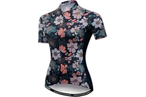 Womens Cycling Jersey,Bike Jersey,Biking Shirt Jacket Tops, Short Sleeve Shirts for Women,Breathable and Quick-Dry