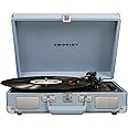 Crosley CR8005F-TN Cruiser Plus Vintage 3-Speed Bluetooth in/Out Suitcase Vinyl Record Player Turntable, Tourmaline