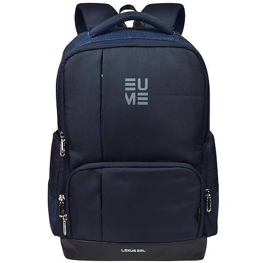 EUME Lexus 22 LTR Laptop Backpack for Men and Women for 15.6 inch Laptop and Nylon Water Resistance Backpack - (Navy Blue)