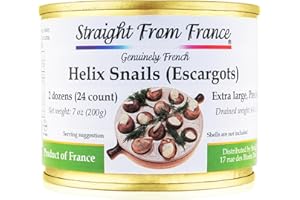 Straight from France Genuinely French, French Helix Lucorum Canned Escargots Snails, 2 Dozen