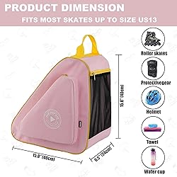 HEXIFUL Skate Bag for Ice, Inline, Roller & Quad