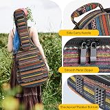 CAHAYA Bohemian Guitar Bag 15.6 mm Padded Waterproof Case 39-42 Inch view 7