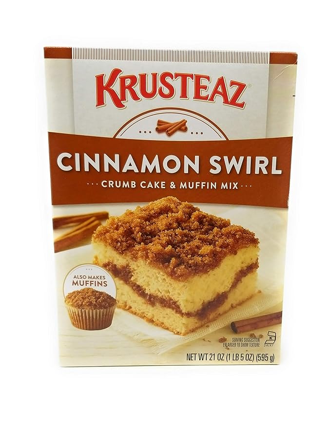 Krusteaz Cinnamon Swirl Crumb Cake & Muffin Mix, 21 OZ