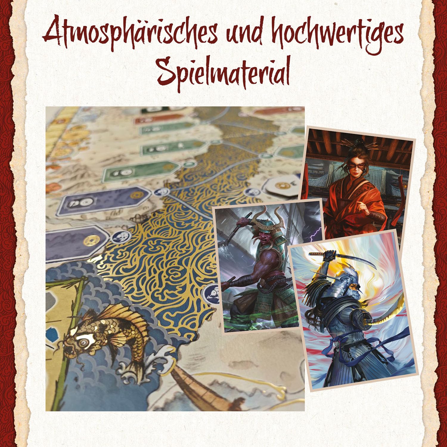 Kosmos 685447 Am goldenen Fluß, Strategiespiel für Kenner mit taktischer Tiefe und Vorausplanung, für 2-4 Personen ab 12 Jahre, Spielplan mit Goldprägung, Cleverer Würfelmechanismus 6